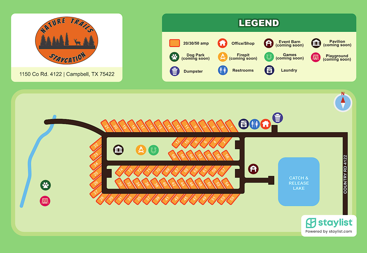 Nature Trails Staycation Site Map